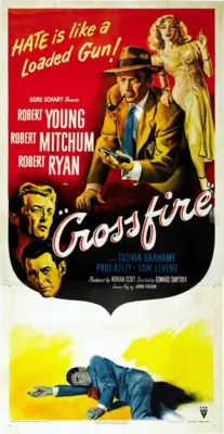 Crossfire (1947) Men's Colored T-Shirt - idPoster.com