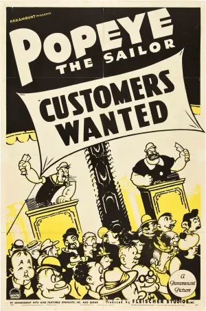 Customers Wanted (1939) Women's Colored Tank-Top - idPoster.com