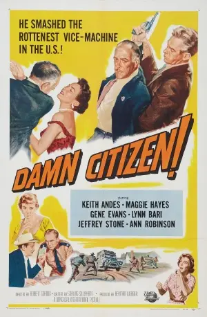 Damn Citizen (1958) White Tank-Top - idPoster.com
