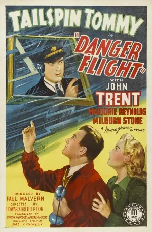 Danger Flight (1939) White T-Shirt - idPoster.com