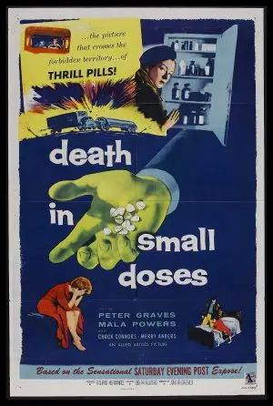 Death in Small Doses (1957) Men's Colored  Long Sleeve T-Shirt - idPoster.com
