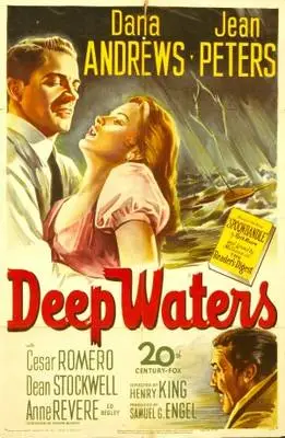 Deep Waters (1948) Men's Colored  Long Sleeve T-Shirt - idPoster.com