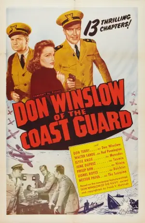 Don Winslow of the Coast Guard (1943) Women's Colored  Long Sleeve T-Shirt - idPoster.com