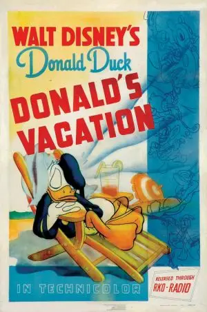 Donald's Vacation (1940) White T-Shirt - idPoster.com