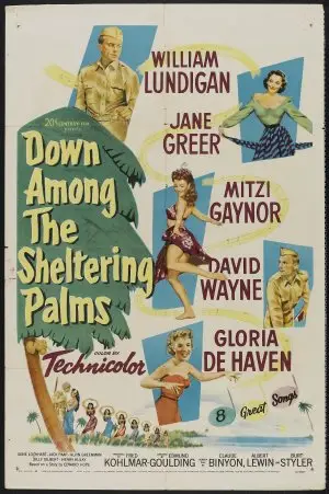 Down Among the Sheltering Palms (1953) White T-Shirt - idPoster.com