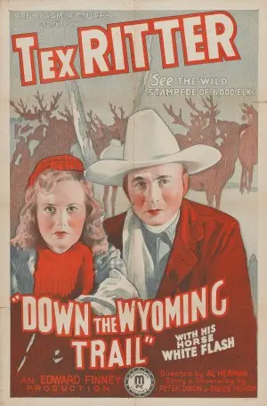 Down the Wyoming Trail (1939) White T-Shirt - idPoster.com