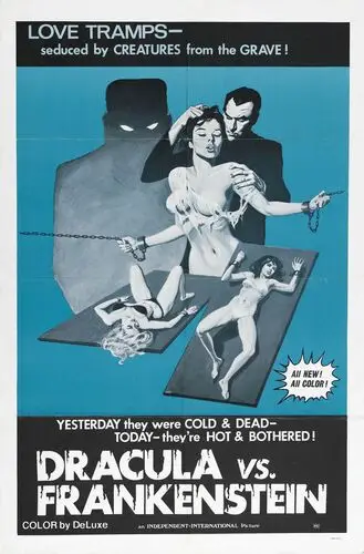 Dracula Vs. Frankenstein (1971) Drawstring Backpack - idPoster.com