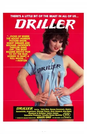 Driller (1984) White T-Shirt - idPoster.com
