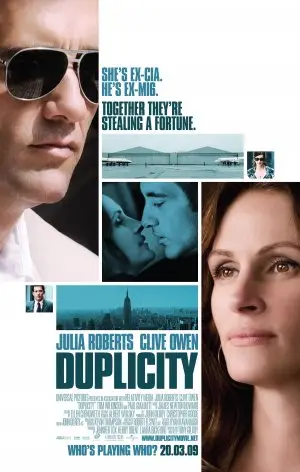 Duplicity (2009) White T-Shirt - idPoster.com