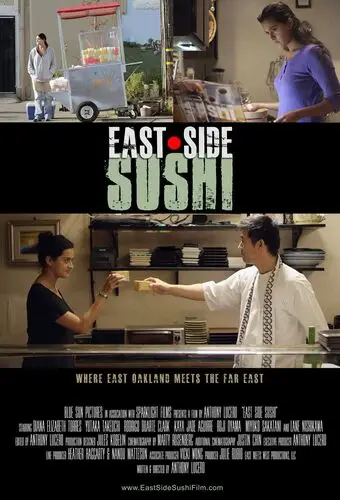 East Side Sushi (2015) White T-Shirt - idPoster.com
