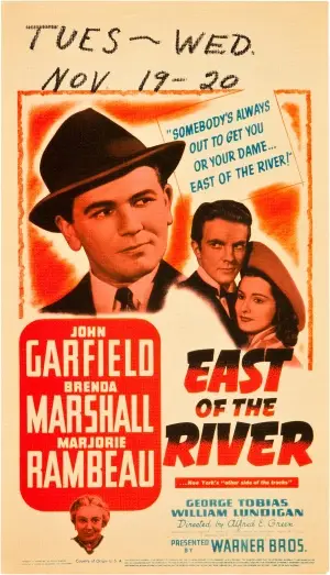 East of the River (1940) White T-Shirt - idPoster.com