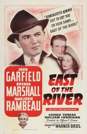 East of the River (1940) Drawstring Backpack - idPoster.com