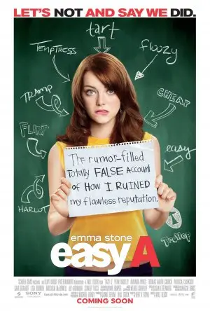 Easy A (2010) White T-Shirt - idPoster.com