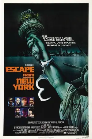 Escape From New York (1981) Men's Colored  Long Sleeve T-Shirt - idPoster.com
