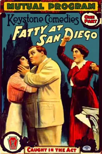 Fatty at San Diego 1913 Men's Colored  Long Sleeve T-Shirt - idPoster.com