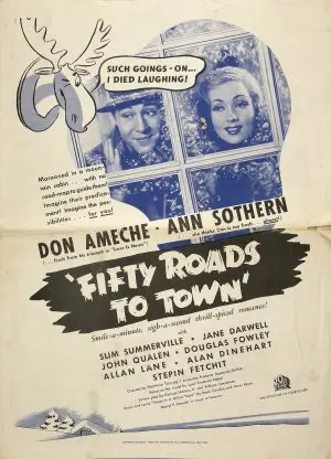 Fifty Roads to Town (1937) Men's Colored T-Shirt - idPoster.com