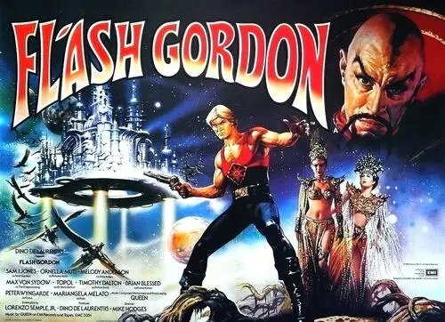 Flash Gordon (1980) Women's Colored  Long Sleeve T-Shirt - idPoster.com