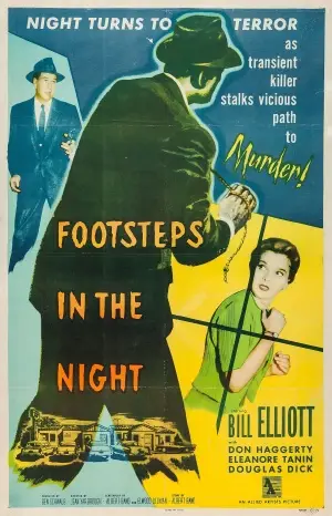 Footsteps in the Night (1957) White T-Shirt - idPoster.com