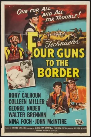 Four Guns to the Border (1954) White T-Shirt - idPoster.com