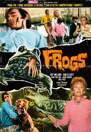 Frogs (1972) White T-Shirt - idPoster.com