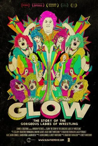 GLOW The Story of the Gorgeous Ladies of Wrestling (2012) Women's Colored  Long Sleeve T-Shirt - idPoster.com