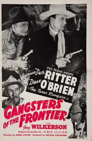 Gangsters of the Frontier (1944) White T-Shirt - idPoster.com