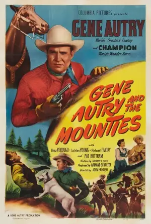 Gene Autry and The Mounties (1951) White T-Shirt - idPoster.com