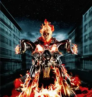 Ghost Rider (2007) Men's Colored  Long Sleeve T-Shirt - idPoster.com