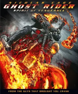 Ghost Rider: Spirit of Vengeance (2011) White T-Shirt - idPoster.com