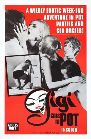 Gigi Goes to Pot (1971) White T-Shirt - idPoster.com