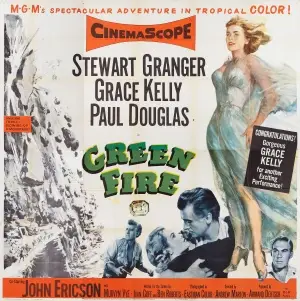 Green Fire (1954) White T-Shirt - idPoster.com