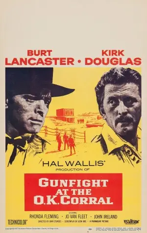 Gunfight at the O.K. Corral (1957) Men's Colored  Long Sleeve T-Shirt - idPoster.com