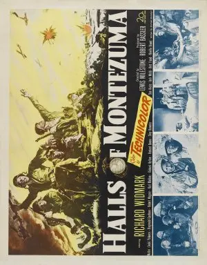 Halls of Montezuma (1950) Men's Colored Hoodie - idPoster.com