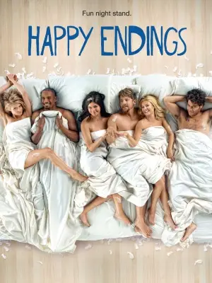 Happy Endings (2010) White T-Shirt - idPoster.com
