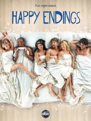 Happy Endings (2010) White Tank-Top - idPoster.com