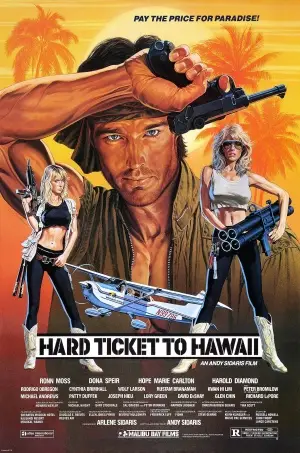 Hard Ticket to Hawaii (1987) Men's Colored Hoodie - idPoster.com