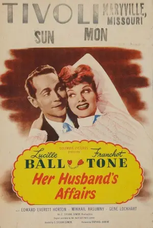 Her Husband's Affairs (1947) Women's Colored T-Shirt - idPoster.com