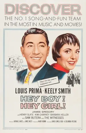 Hey Boy! Hey Girl! (1959) White T-Shirt - idPoster.com