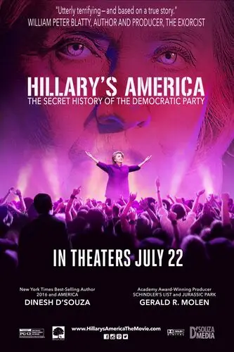 Hillary's America The Secret History of the Democratic Party (2016) White T-Shirt - idPoster.com