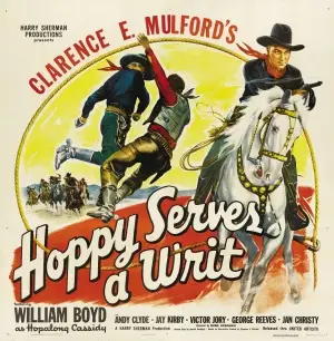 Hoppy Serves a Writ (1943) Women's Colored Hoodie - idPoster.com