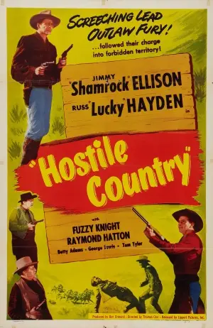 Hostile Country (1950) White T-Shirt - idPoster.com