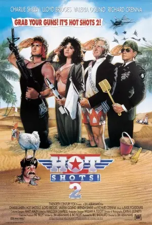 Hot Shots! Part Deux (1993) White T-Shirt - idPoster.com