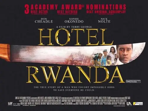 Hotel Rwanda (2004) White T-Shirt - idPoster.com