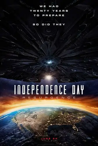 Independence Day Resurgence (2016) Men's Colored  Long Sleeve T-Shirt - idPoster.com