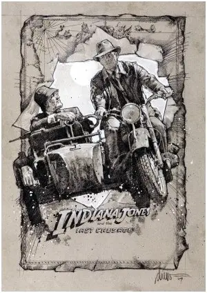 Indiana Jones and the Last Crusade (1989) Drawstring Backpack - idPoster.com