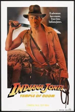 Indiana Jones and the Temple of Doom (1984) Women's Colored T-Shirt - idPoster.com