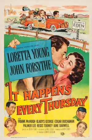 It Happens Every Thursday (1953) White T-Shirt - idPoster.com