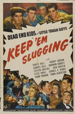 Keep Em Slugging (1943) White T-Shirt - idPoster.com