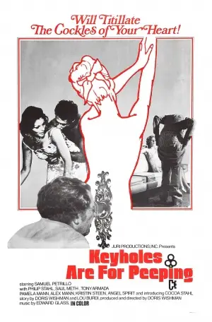 Keyholes Are for Peeping (1972) Women's Colored T-Shirt - idPoster.com