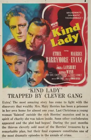 Kind Lady (1951) Men's Colored  Long Sleeve T-Shirt - idPoster.com